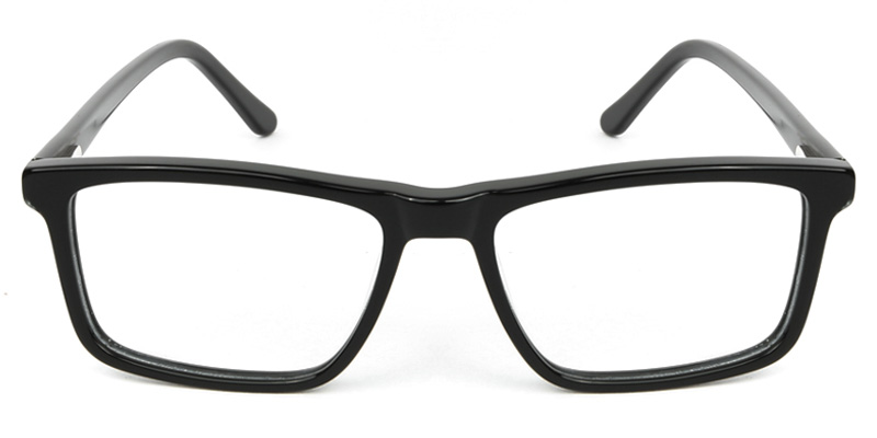 Rectangle Glasses Black