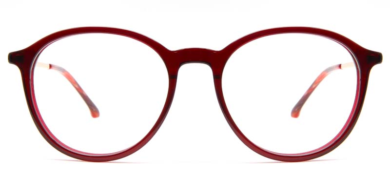 Elle Glasses Red_Gold