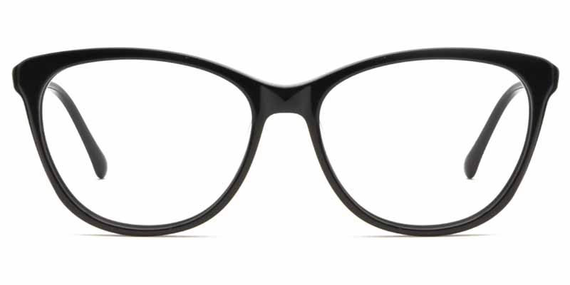 Oval Glasses Black