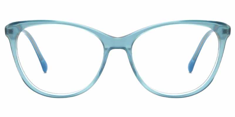 Oval Glasses Blue
