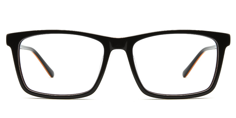 Luster Glasses Black_Orange