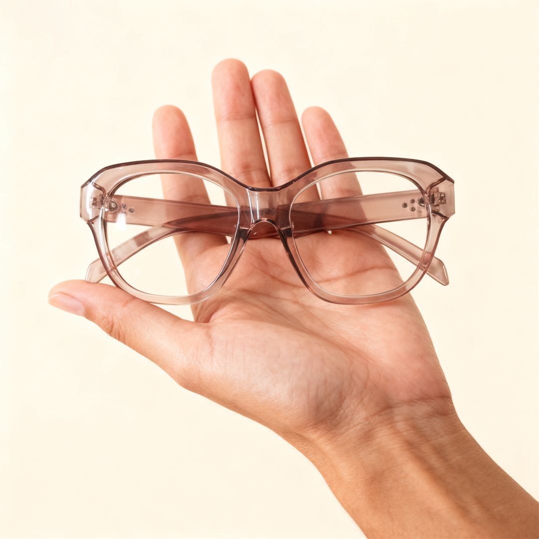 Bram​ Glasses Transparent_Pink