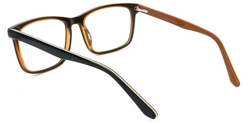 Zinnia​ Glasses Black_Orange
