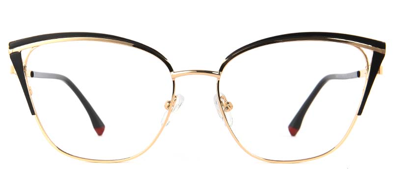 Tulip Glasses Gold_Black