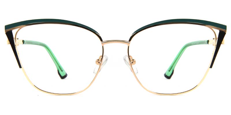 Tulip Glasses Gold_Green