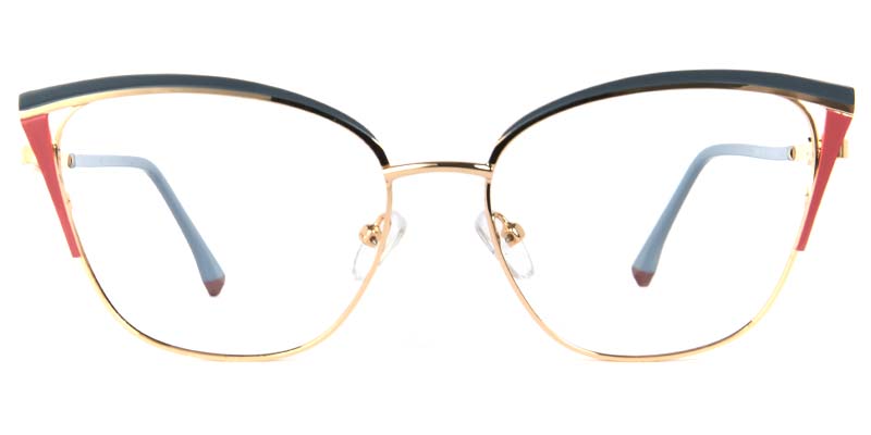 Tulip Glasses Gold_Blue