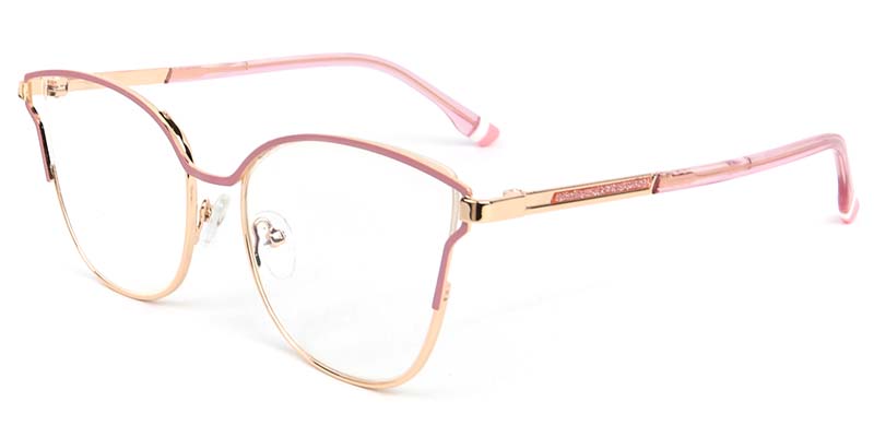 Yarrow​ Glasses Gold_Pink