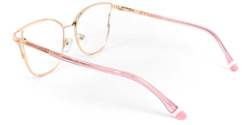 Yarrow​ Glasses Gold_Pink