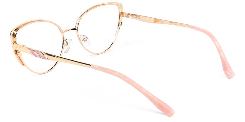Azure​ Glasses Gold_Pink