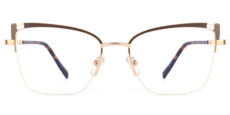Coral Glasses Gold_Brown