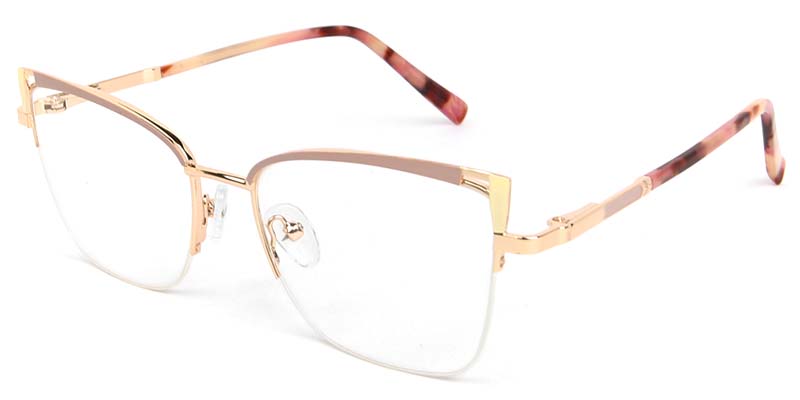 Coral​ Glasses Gold_Brown_Pink