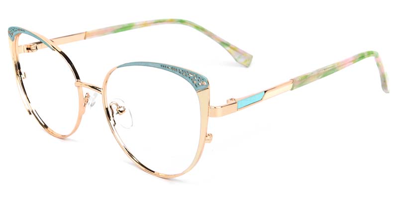 Horizon​ Glasses Gold_Champagne