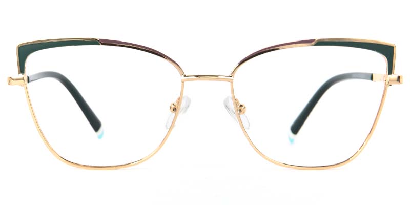 Avenir Glasses Gold_Green