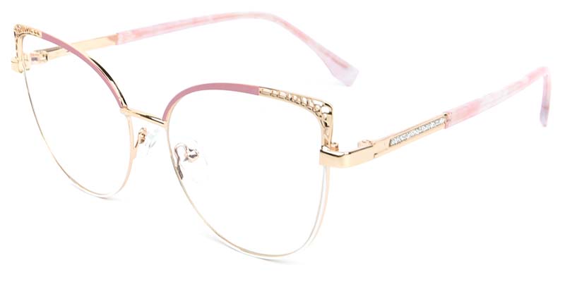 Bloom​ Glasses Gold_Pink