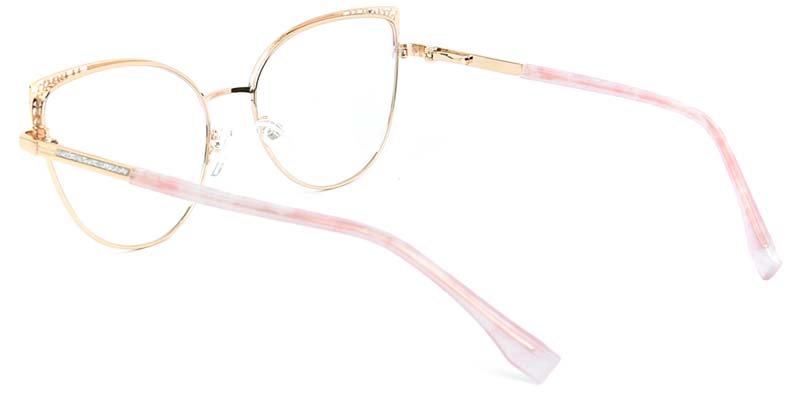 Bloom​ Glasses Gold_Pink