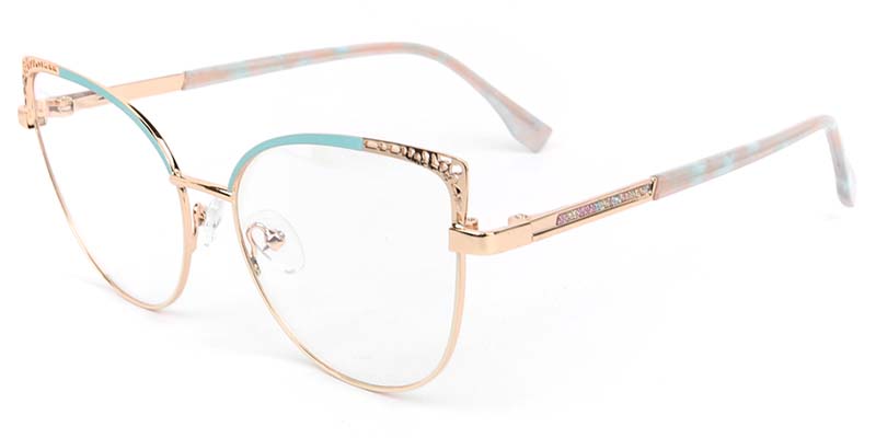 Bloom​ Glasses Gold_Blue