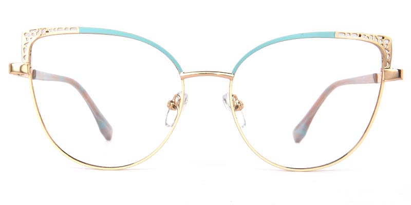 Bloom Glasses Gold_Blue