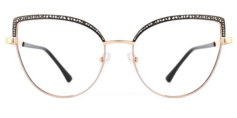 Crest Glasses Gold_Black