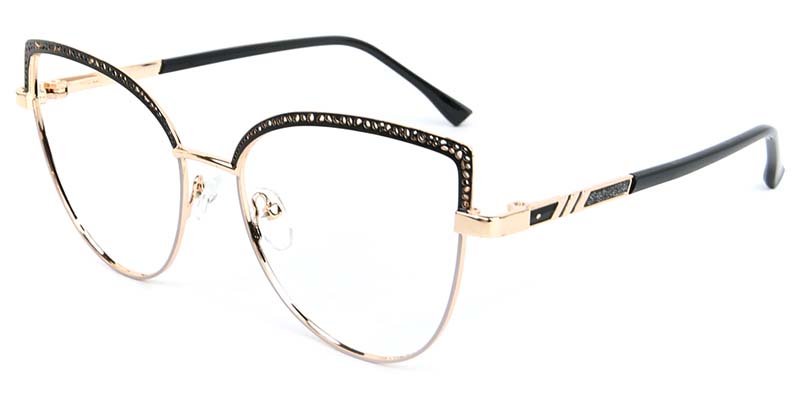 Crest​ Glasses Gold_Black