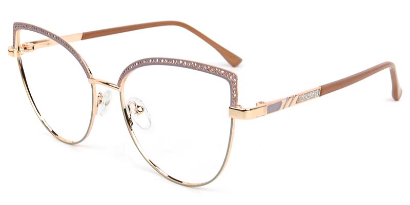 Crest​ Glasses Gold_Gray