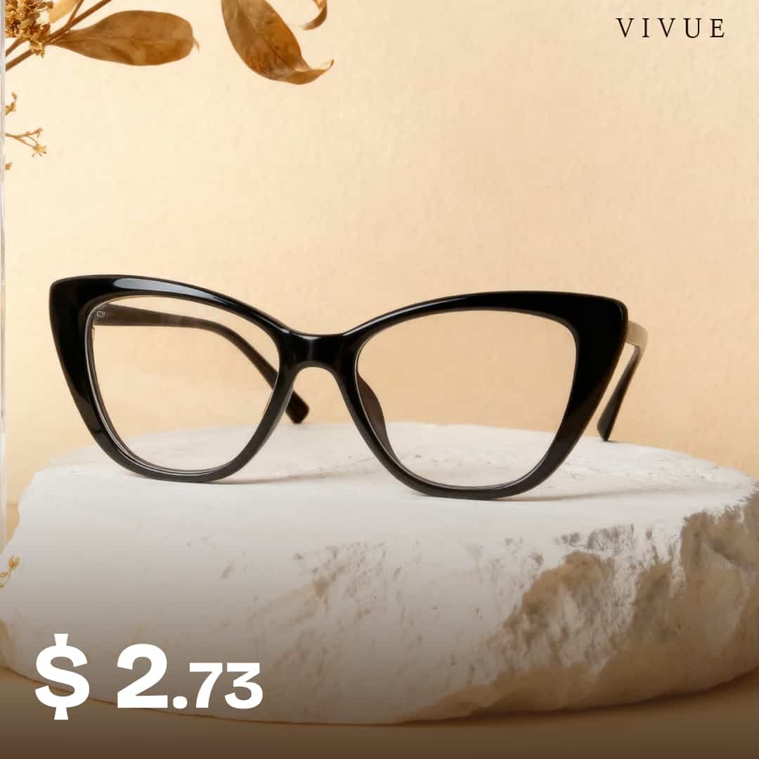 Gwen​ Glasses Black