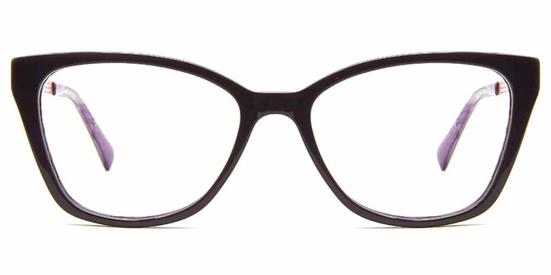 Peace​ Glasses Black_Purple_Gold